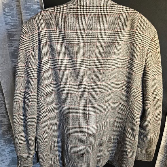 Vintage Garrison Park Sport Coat Mens 44 Houndstooth Camel Hair - Picture 2 of 7